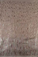 Pink Color Georgette Sequins Embroidered Fabric