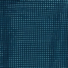 Teal Blue Color Georgette Thread and Faux Mirror Embroidered Fabric