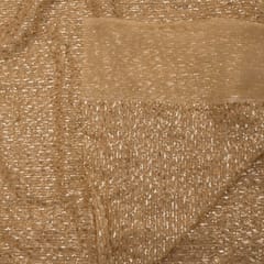 Golden Color Net Pearl and Sequin Embroidery