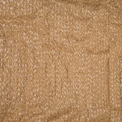 Golden Color Net Pearl and Sequin Embroidery