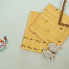 DIY Yellow Color Cotton Embroidered Set