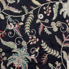 Dola Silk Embroidered Fabric