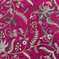 Dola Silk Embroidered Fabric