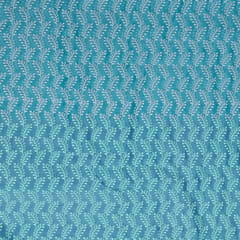 Blue Color Mal Chanderi Embroidery