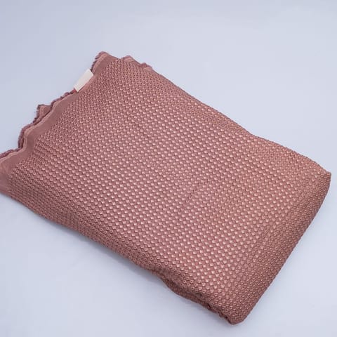 Onion Pink Color Dola Silk Embroidery