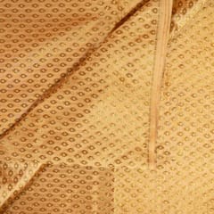 Majenta with Biege Color Silk Shibori Booti Fabic