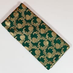 Green Color Satin Brocade Fabric
