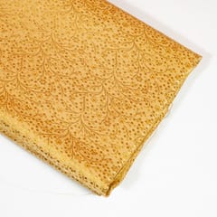 Gold Color Satin Brocade Fabric