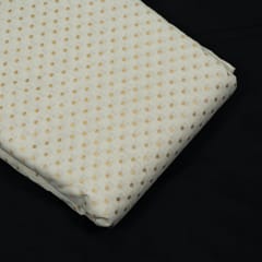 White Dyeable Chanderi Jacquard Fabric