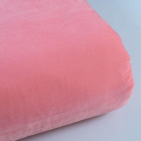 Pink Color Velvet fabric