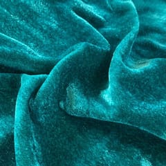 Peacock Green Silk Velvet fabric