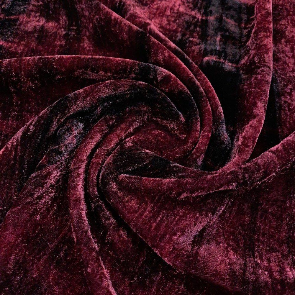 MaroonBlack Velvet Tie and Dye