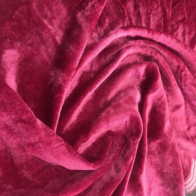Magenta Silk Velvet fabric