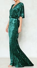 Sea Green Silk Velvet fabric