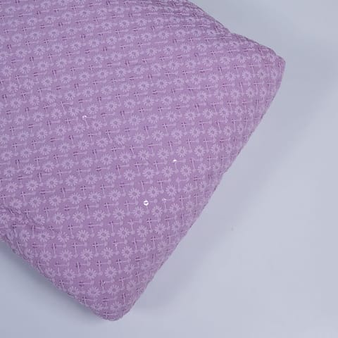 Move Color Rayon Chikan Fabric(1.5 Meter Piece)
