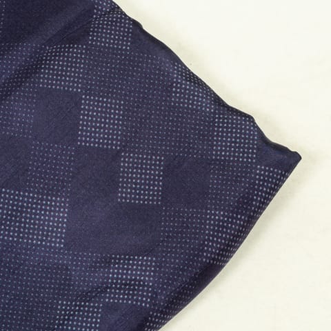 Purple Color Upada Silk Digital Printed Fabric