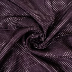 Wine Color Upada Silk Digital Printed Fabric