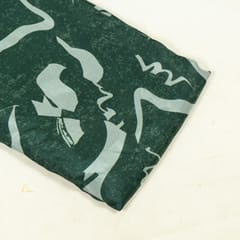 Green Color Upada Silk Digital Printed Fabric