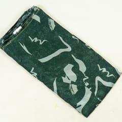 Green Color Upada Silk Digital Printed Fabric