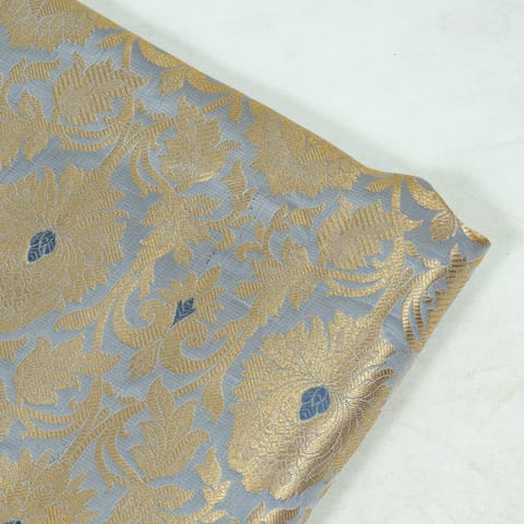 Grey Color Brocade Fabric