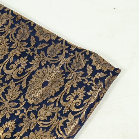 Blue Color Brocade Fabric