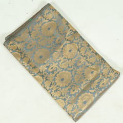 Dark Grey Color Brocade Fabric