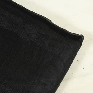 Black Color Organza Chiffon Fabric