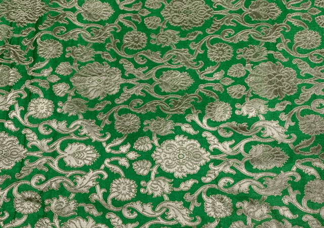 Pure Brocade Green Floral
