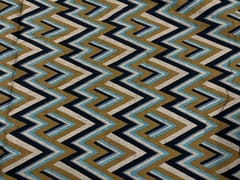Printed Cotton Mustard Chevron