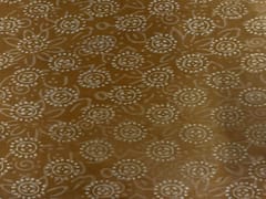 Cotton Cambric Dabbu Mustard Geometric Print