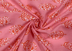 Print Cotton Voil Pink Floral