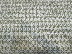 Cotton Cambric Dabbu Light Green Abstract Print 1
