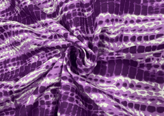 Printed Cotton Cambric Purple Tie & Dye