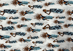 Printed Cotton Cambric White Woman