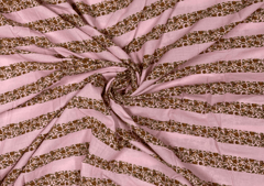 Printed Cotton Cambric Pink Stripes