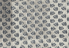 Printed Cotton Cambric Light Grey Floral