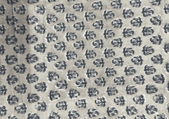 Printed Cotton Cambric Light Grey Floral