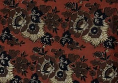 Printed Cotton Cambric Rust Floral