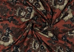 Printed Cotton Cambric Rust Floral