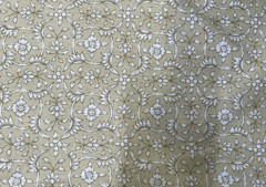 Printed Cotton Cambric Light Faun Floral