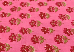 Printed Cotton Cambric Pink Floral