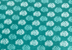 Printed Cotton Cambric Turkish Blue Abstract
