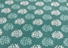 Printed Cotton Cambric Turkish Blue Abstract