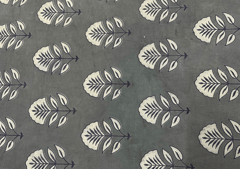 Printed Cotton Cambric Grey Floral