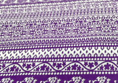Printed Cotton Cambric Purple Geometric