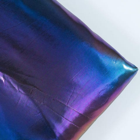 Black Rainbow Color Jersey Lycra Metallic fabric (40Cm Piece)