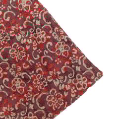 Red Shades Floral Traditional Printed Cotton Fabric