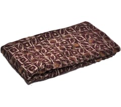 Maroon & Golden Geometric  Muslin Print Fabric