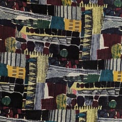 Multi Color Geometric Printed Muslin Fabric