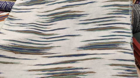 WHITE WITH BROWN DESIGN JACQUARD fabric